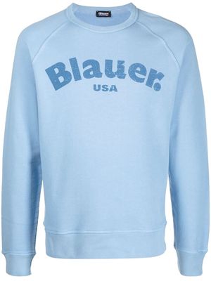 Blauer logo-print detail sweatshirt - Blue