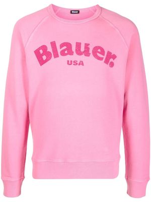 Blauer logo-print detail sweatshirt - Pink