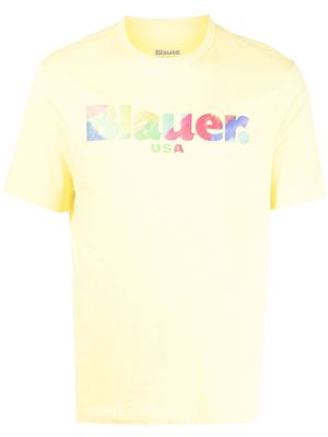 Blauer logo-print short-sleeve T-shirt - Yellow