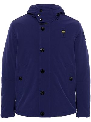 Blauer logo-tag padded jacket - Blue