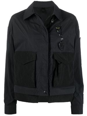 Blauer tactical logo-patch jacket - Black