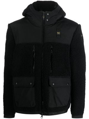 Blauer Weston teddy hooded jacket - Black