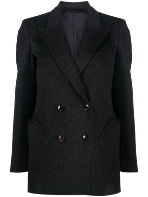 Blazé Milano Argyll virgin wool double-breasted blazer - Grey