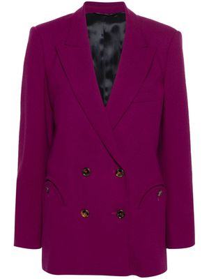 Blazé Milano Cool & Easy virgin wool blazer - Purple