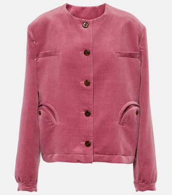 Blazé Milano Gliss cotton and linen velvet jacket