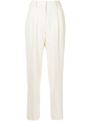 Blazé Milano high-rise tapered trousers - White