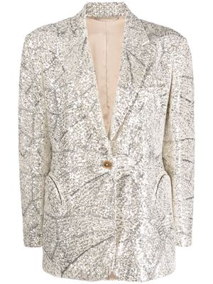 Blazé Milano Lady Soul Chiller sequinned blazer - Silver