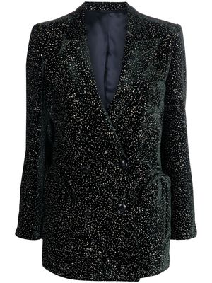 Blazé Milano Radience glitter-detail blazer - Black