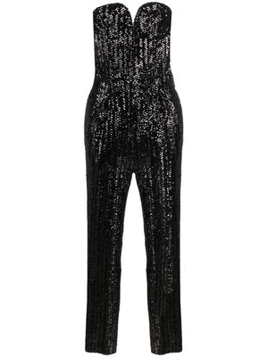 Blazé Milano sequin-design jumpsuit - Black