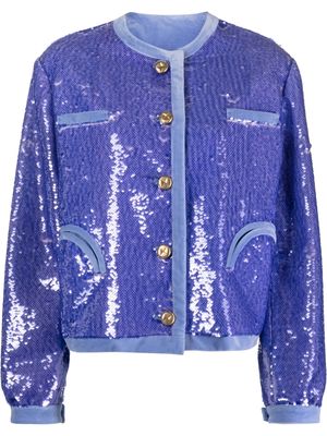 Blazé Milano sequin-embellished jacket - Purple