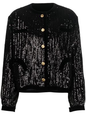 Blazé Milano sequin-embellished single-breasted jacket - Black