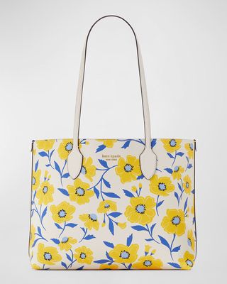 bleecker large sunshine floral printed tote bag