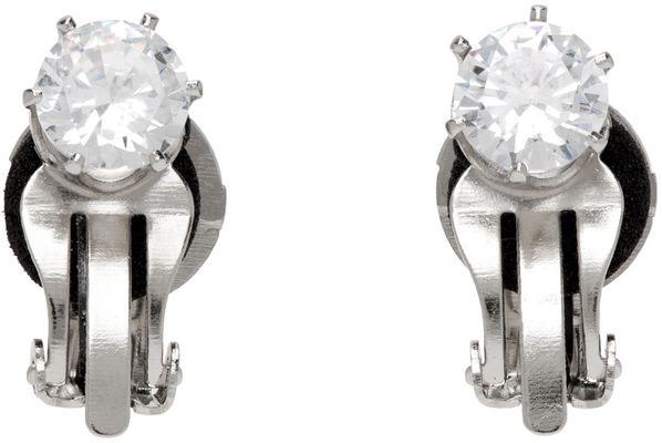 Bless Silver Distraction Sparkler Clip-On Earrings