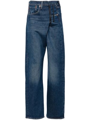 Bless x Levi's zip-detail cotton jeans - Blue