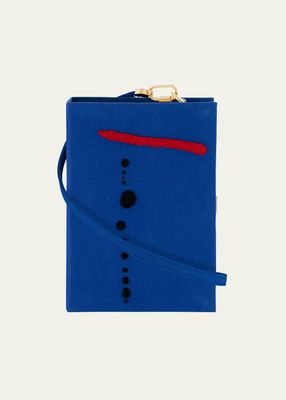 Bleu II by Joan Mir&oacute; Book Clutch Bag