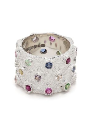 Bleue Burnham Grow With You sapphire band ring - Silver