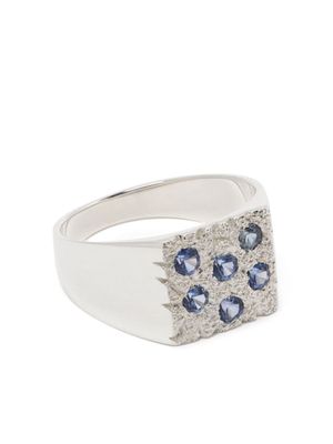 Bleue Burnham Mini Rose Garden sapphire ring - Silver