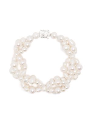 Bleue Burnham multi-strand pearl bracelet - White