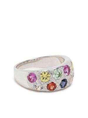 Bleue Burnham Riviera silver sapphire ring
