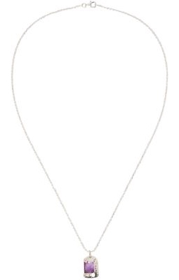 Bleue Burnham SSENSE Exclusive Silver Rose Pendant Necklace