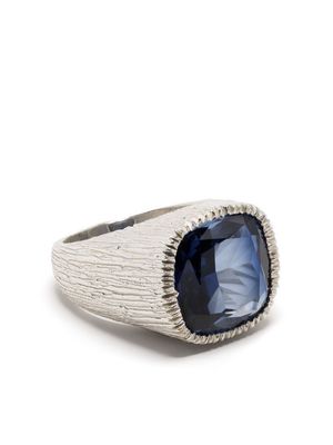 Bleue Burnham sterling silver sapphire signet ring