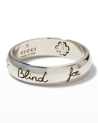 Blind for Love 5mm Sterling Silver Band Ring