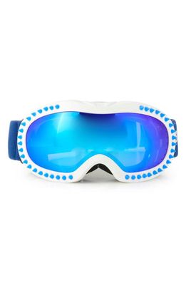 Bling2o Kids' Spike White Snow Goggles