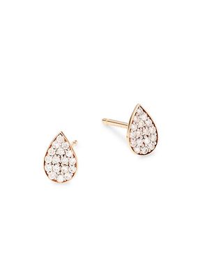 Bliss 18K Rose Gold & Diamond Stud Earrings