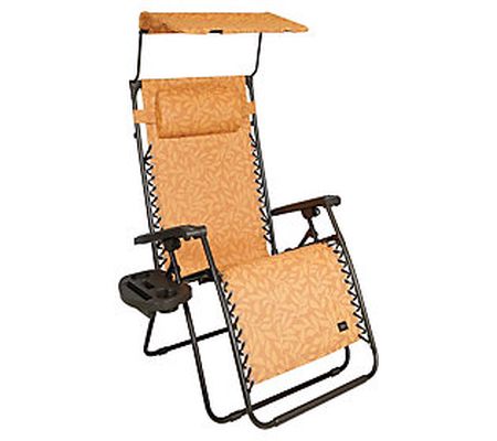 Bliss 26" Wide Lounger with Canopy and Drinks T ray