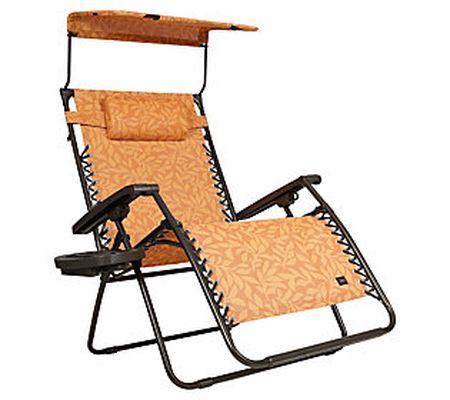 Bliss 33"W Lounger with Canopy and Drinks Tray