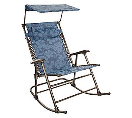 Bliss Hammocks 27"W Rocking Chair with Canopy & Pillow