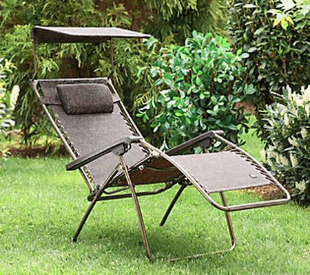 Bliss Hammocks Deluxe XL 30" Gravity-Free Chair with Canopy