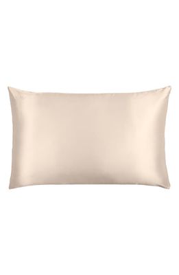 BLISSY Mulberry Silk Pillowcase in Champagne/Holiday Box