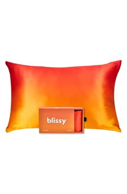 BLISSY Mulberry Silk Pillowcase in Orange Ombre 