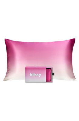 BLISSY Mulberry Silk Pillowcase in Pink Ombre 