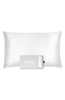 BLISSY Mulberry Silk Pillowcase in Pure White 