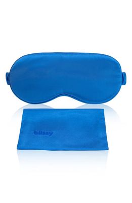 BLISSY Silk Sleep Mask in Azure
