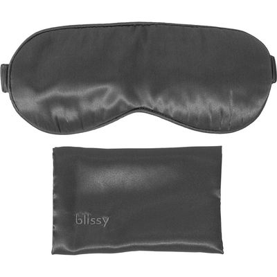 BLISSY Silk Sleep Mask in Grey 