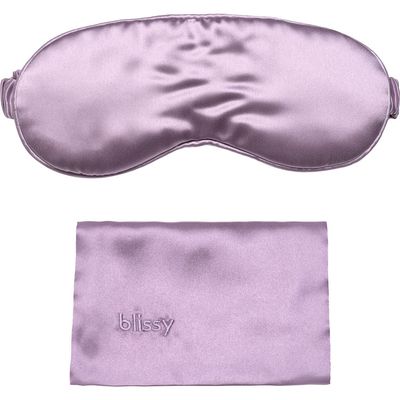 BLISSY Silk Sleep Mask in Lavender 