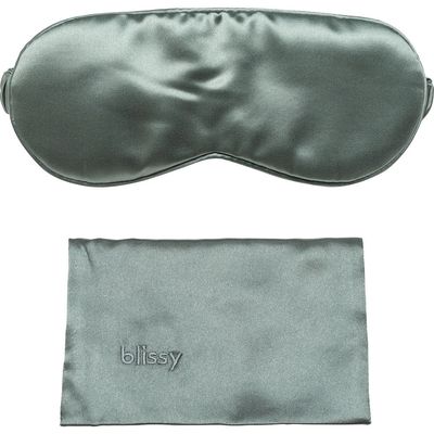 BLISSY Silk Sleep Mask in Matcha 