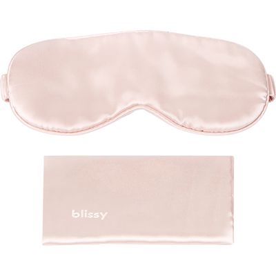 BLISSY Silk Sleep Mask in Pink 