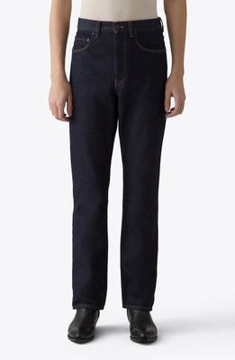 BLK DNM 55 Relaxed Organic Cotton Straight Leg Jeans in Blue Rinse