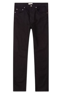 BLK DNM 55 Relaxed Straight Leg Organic Cotton Jeans in Black
