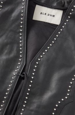 BLK DNM 67 Leather Vest in Black