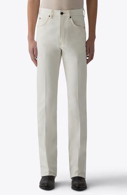 BLK DNM 77 Bootcut Organic Cotton Jeans in Off White 