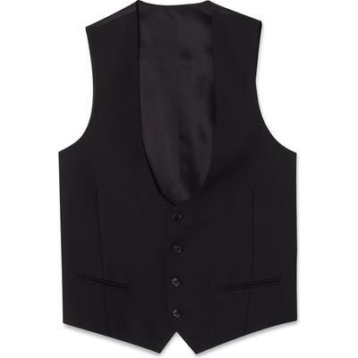 BLK DNM 77 Wool Vest in Black