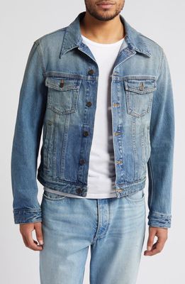 BLK DNM Organic Cotton Denim Jacket in Vintage Blue