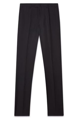 BLK DNM Wool & Mohair Trousers in Black Wool Mohair