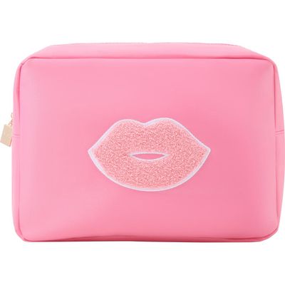 Bloc Bags Extra Large Kiss Cosmetic Bag in Bubblegum Pink 