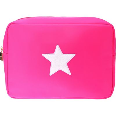 Bloc Bags Extra Large Star Cosmetic Bag in Hot Pink 